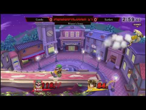 SmashaPalooza 17: Winners Semis - Sorbet (Pit) vs Gordo (Wario, Bowser Jr.)