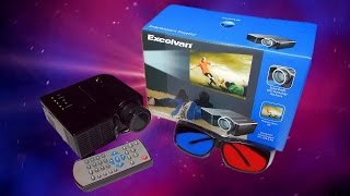 £27 LED Excelvan Entertainment Projector ( Chinese , cheap ) Full Review With PS4 Gameplay!
