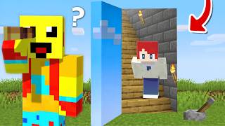 100%透明なドアでズルしまくるドッキリ！【まいくら・マインクラフト】
