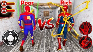 Poor SpiderMan VS Rich SpiderMan in Granny House