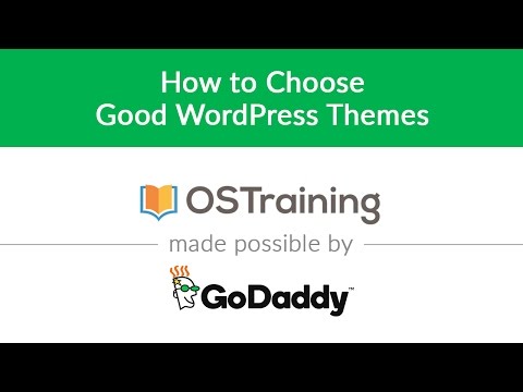 WordPress Beginner Tutorial 24 How to Choose Good WordPress Themes