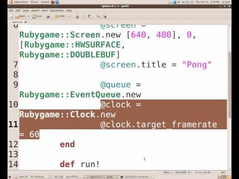 Making Games with Ruby Ep. 3 - Basics - YouTube