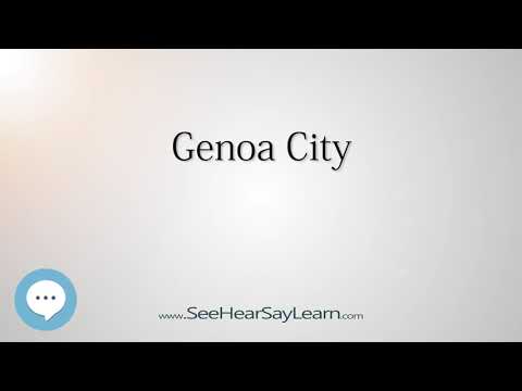 Genoa City (How to Pronounce Cities of the World)💬⭐🌍✅