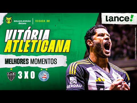 ATLÉTICO-MG 3 X 0 BAHIA - MELHORES MOMENTOS - BRASILEIRÃO 2025 - 32ª RODADA