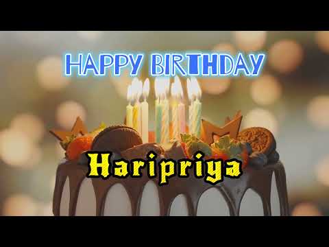 Happy Birthday To You Haripriya