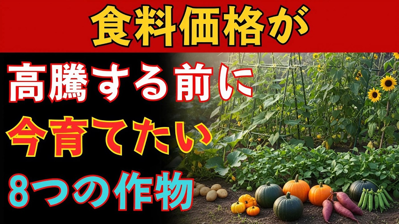 【今すぐ植えるべき】食料価格が上がる前に育てたい最強の8作物