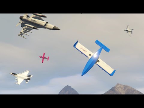 Dogfighting Outnumbered against Jet Spammers - GTA Online (ft. Riley BlackFox)