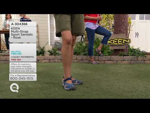 KEEN Multi-Strap Sport Sandals - Rose on QVC