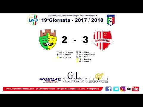 San Lorenzo Monticelli vs Fontanellatese 2-3 - All goals - Seconda categoria 25/03/2018