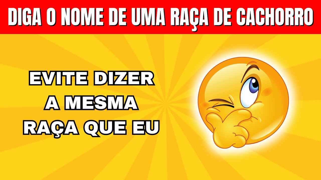 Evite dizer a Mesma Coisa que Eu | Quiz de Perguntas