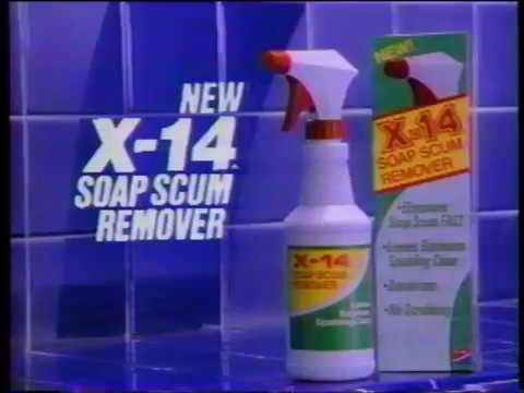 NEW X-14  - Soap Scum Remover Commercial -  Cleaning  - YOU SCUM (1991)