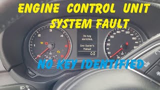 Audi key immobilizer problem /  No key identified / Engine control module Locked