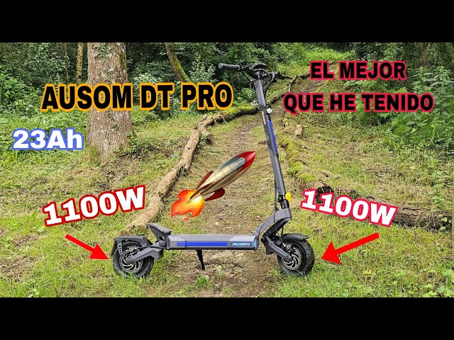 Vídeo relacionado con Patinete Eléctrico Adultos Ausom DT2 Pro, Batería 23,4 Ah 52 V, Autonomía 100-115KM, Ruedas 10x3.0 Todoterreno, Plegable Scooter Electrico