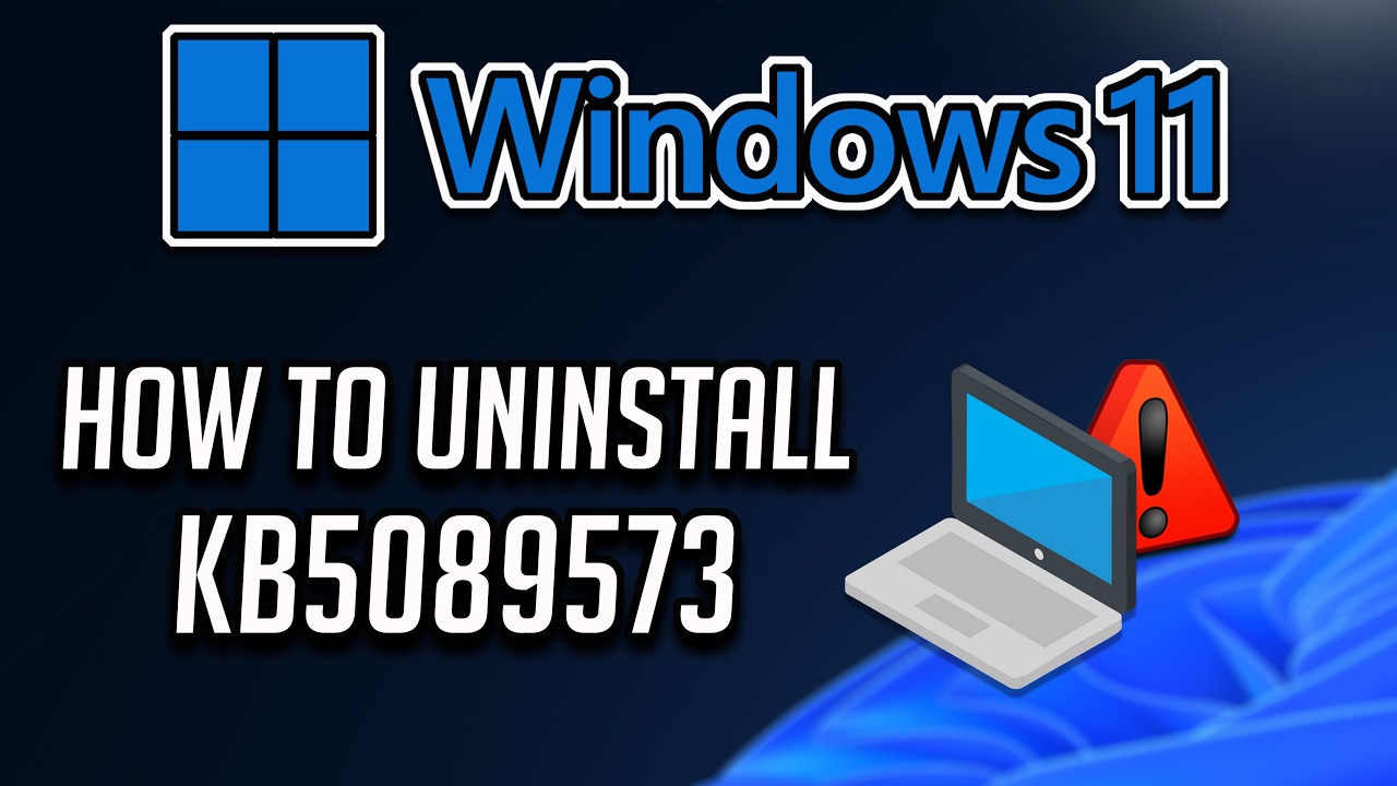 How To Uninstall KB5089573 Update On Windows 11 - Tutorial