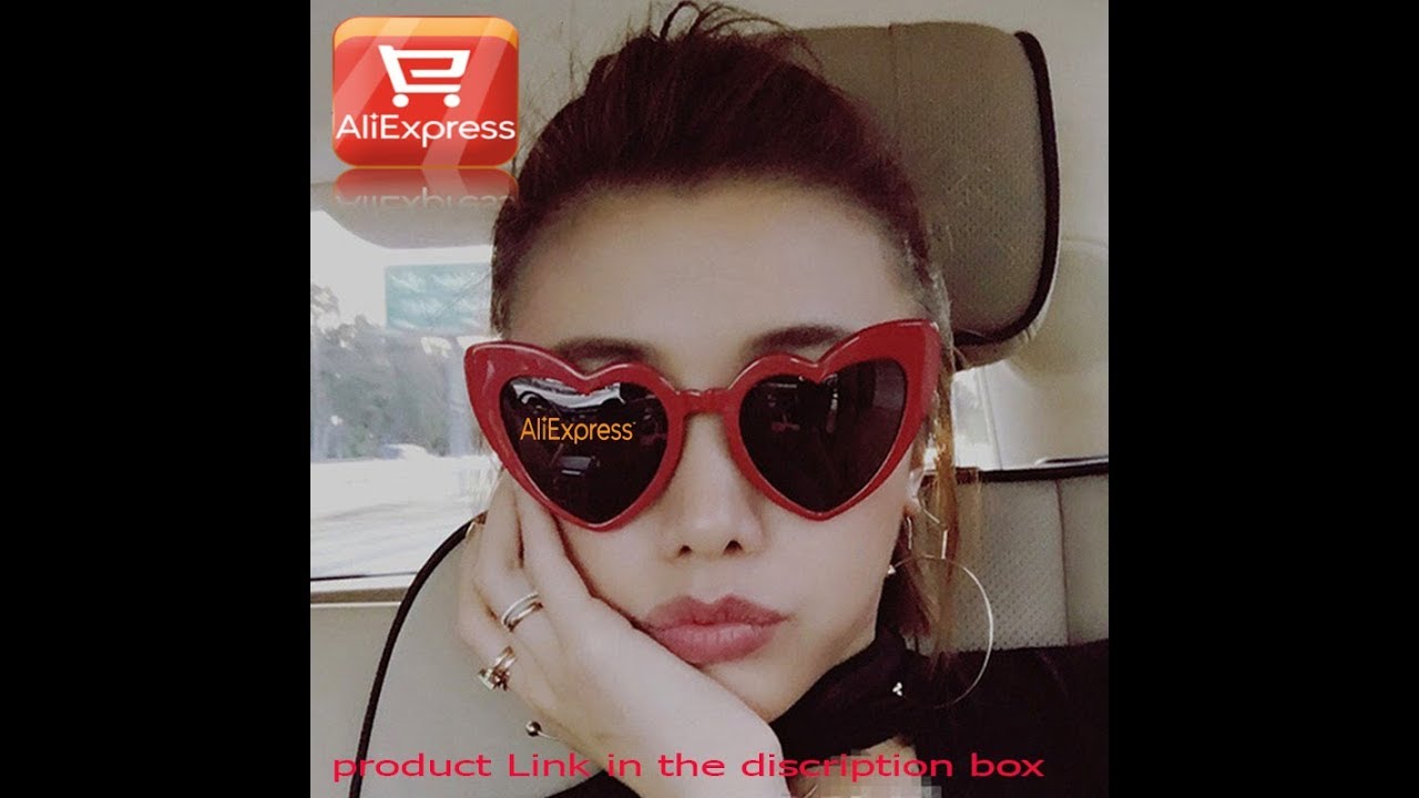 New Fashion Love heart-shaped sunglasses Women Brand Designer Retro Vint 2019