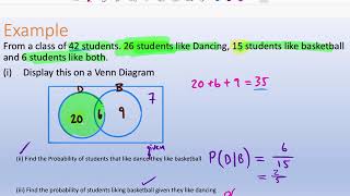 Conditional probability using Venn Diagrams and Two Way Tables