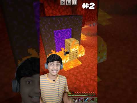 Minecraft nether tips and tricks part 3 in hindi #shorts #minecraft