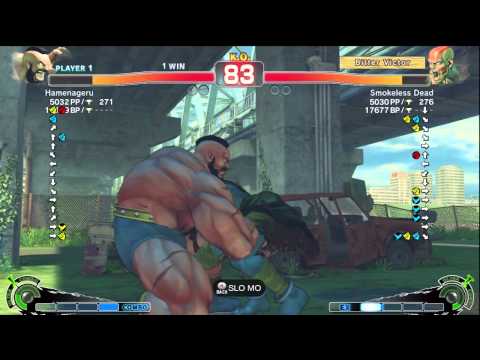 Hamenageru (Zangief) vs Smokless Dead (Dhalsim) - AE 2012 Matches *720p*