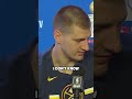 Jokic checked his phone to see if Novak Djokovic texted him congratulations #shorts