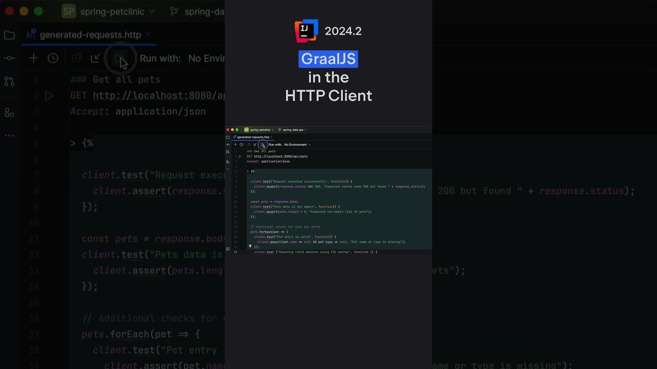 IntelliJ IDEA 2024.2: GraalJS in the HTTP Client