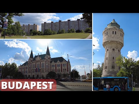 Walking Tour in Budapest district 4  - Újpest [4k Ultra HD 60fps ]
