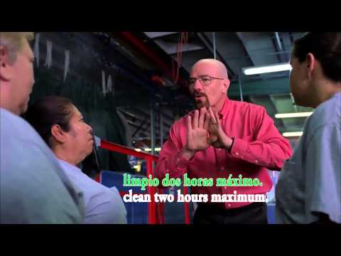 Breaking Bad: Walter Speaks Spanish (Translated)
