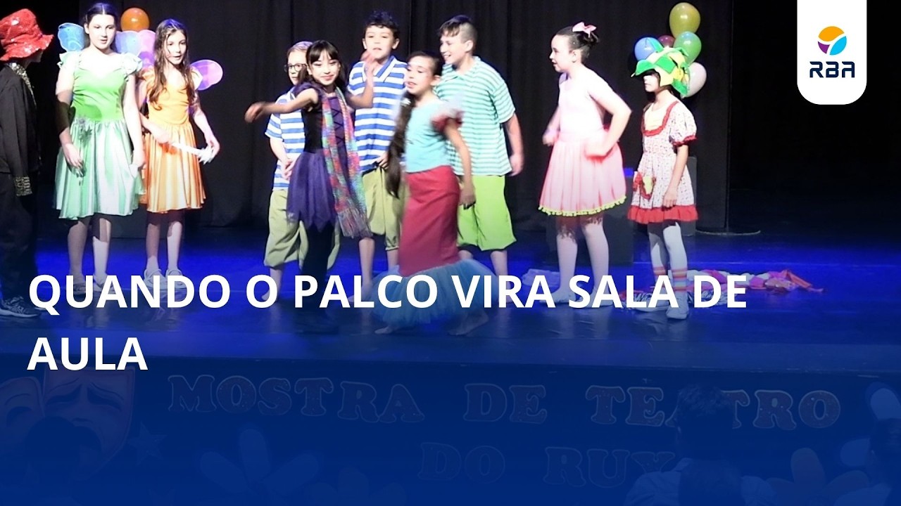 Quando o palco vira sala de aula