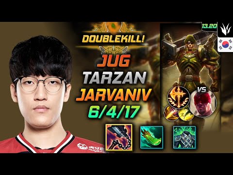 Jarvan IV Jungle Build Tarzan Goredrinker Conqueror - LOL KR Challenger Patch 13.20