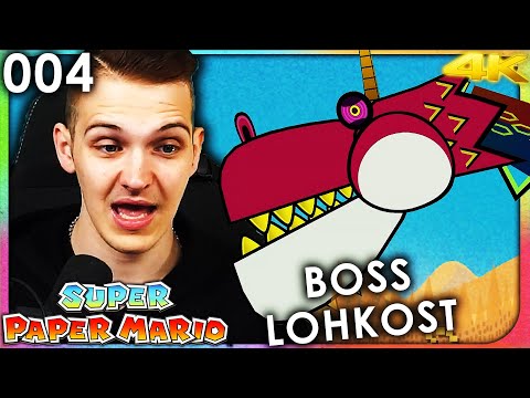 Super Paper Mario Ultra HD #04 💫 Dragon Boss Lohkost and the Pure Heart