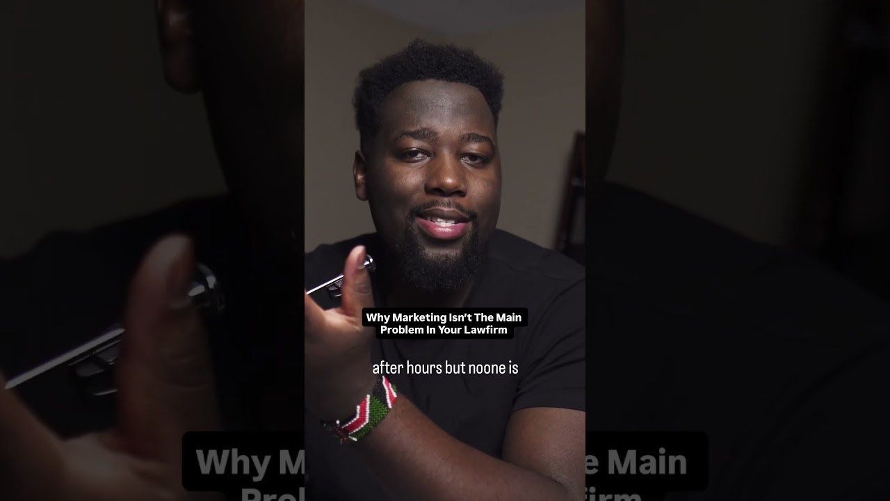 Marketing isn’t the main problem #legaloperations  #lawfirmgrowth  #personalinjurylawyer  #attorney