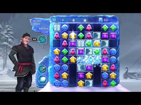 Frozen Free Fall: Snowball Fight Level 241 Walkthrough, No Power Ups
