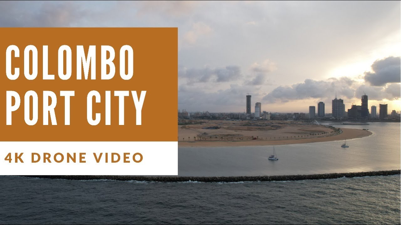 Behold the dynamic aerial vistas of Port City Colombo.
