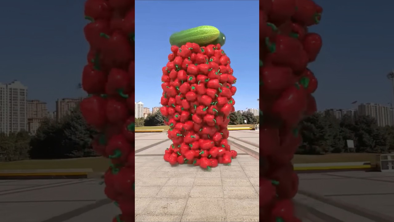 Vegetables collide. c4d works 🥦🥕 | Epic 3D Special Effects