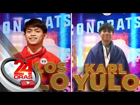 Carlos Yulo, wagi ng dagdag-3 gintong medalya; kapatid na si Karl, naka-silver 24 Oras