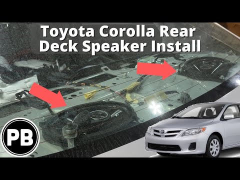 2009 - 2013 Toyota Corolla Rear Deck Speaker Install