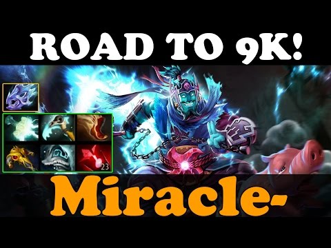 Dota 2 - Miracle- 8962MMR Plays Storm Spirit vol 17 - ROAD TO 9K!