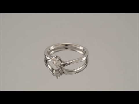 9ct White Gold 10pt Diamond Ring - D6878