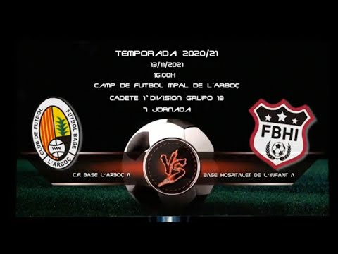 TEMP 2021/22 - PRIMERA DIVISION -  JORNADA 7 - F.C BASE L'ARBOÇ CADETE A 2 - 1 FBHI CADETE A