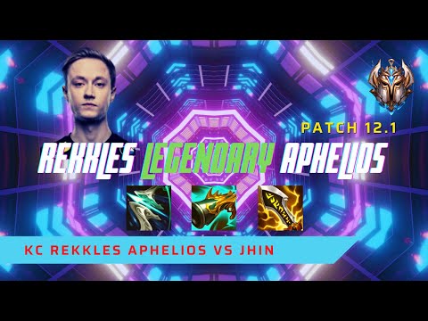 REKKLES LEGENDARY ON APHELIOS! - KC Rekkles Plays Aphelios ADC vs Jhin! | Season 2022 (Patch 12.1)
