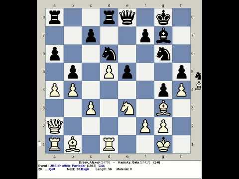 Dreev, Alexey vs Kamsky, Gata | URS Chess otbor 1987, Pavlodar Kazakhstan