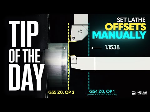 Set Your Lathe Offsets Manually - Haas Automation Tip of the Day