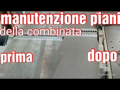 manutenzione dei piani della combinata