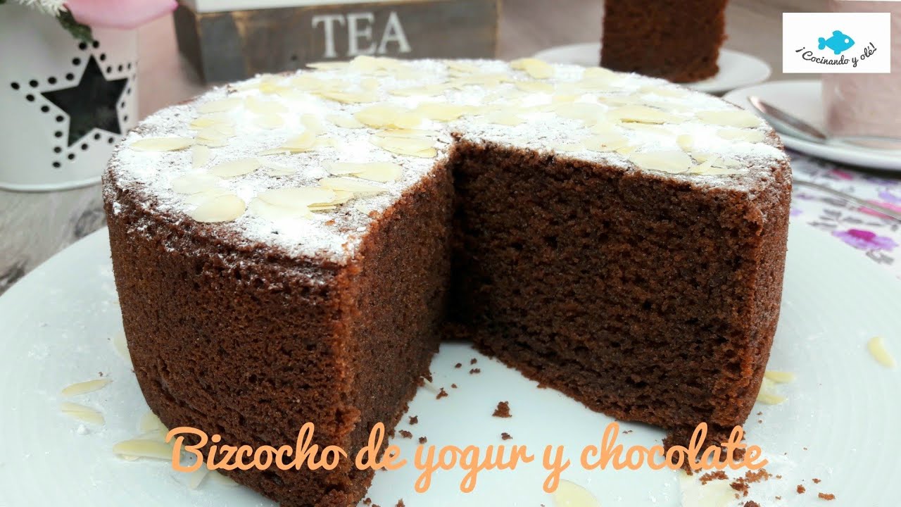 ⭐ BIZCOCHO de YOGUR ⭐ (YOGURT) y CHOCOLATE 🍫 Muy ESPONJOSO #bizcochodeyogur #bizcochodeyogurt