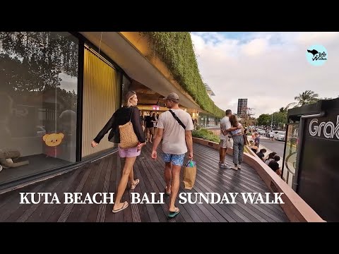 Sunday Walk Around Kuta Beach Bali | Walking Tour Bali Sept 2025
