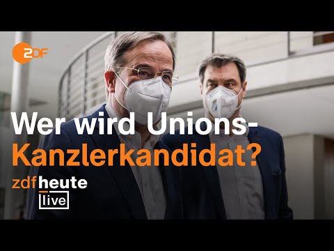 K-Frage in der Union – Laschet oder Söder? | ZDFheute live