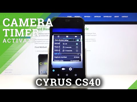 How to Turn on Camera Timer in CYRUS CS40 – Delay Taking Photo