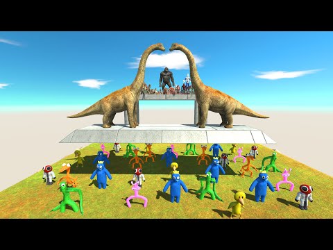 Who Will Fall Into Rainbow Friends - Animal Revolt Battle Simulator