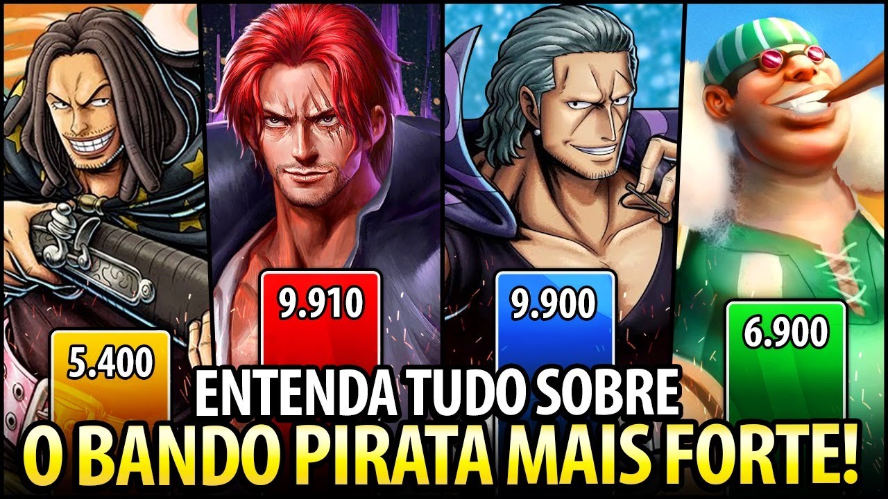 ENTENDA TUDO SOBRE OS PIRATAS DE SHANKS!! RECOMPENSAS, PODERES, HISTÓRIA, FUNÇÕES E CURIOSIDADES!!