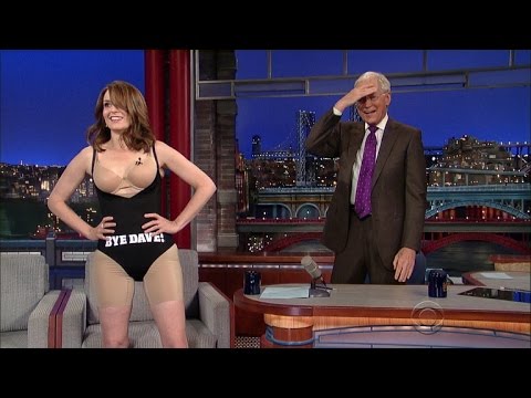 , title : 'Tina Fey Strips Down to Her Spanx in Honor of David Letterman'
