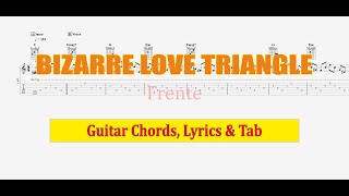 Bizarre Love Triangle - Frente (Guitar Tutorial, Lyrics, Chords & Tab)